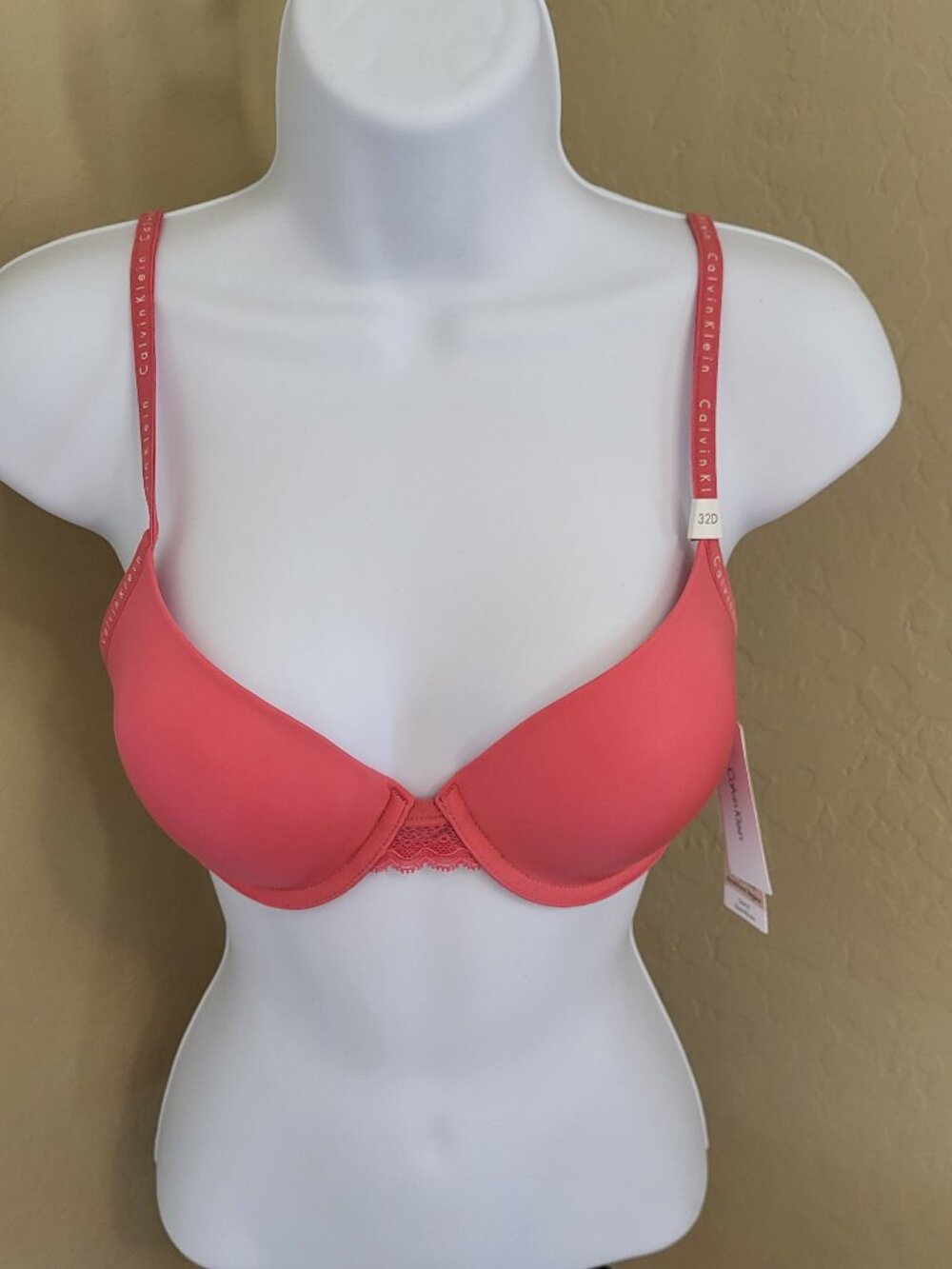 Calvin Klein lined demi bra, 32D, NWT